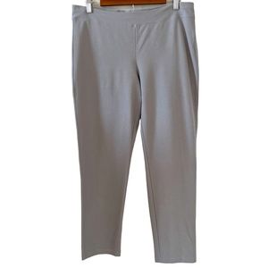 Eileen Fisher NEW Slim Crepe Ankle Pant In Moon Gray Size LP